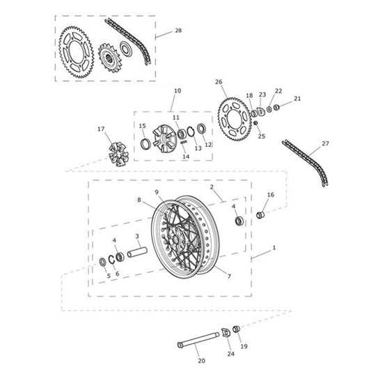 Bild von Chain & Sprocket Kit, 122/47/16