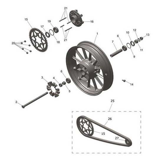 Bild von Chain & Sprocket Kit