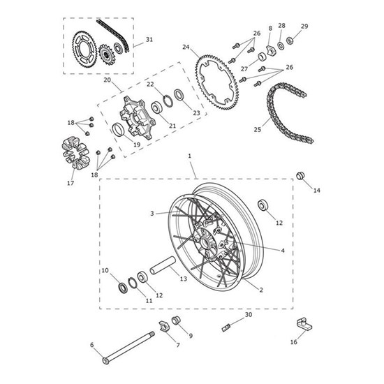 Bild von Chain & Sprocket Kit