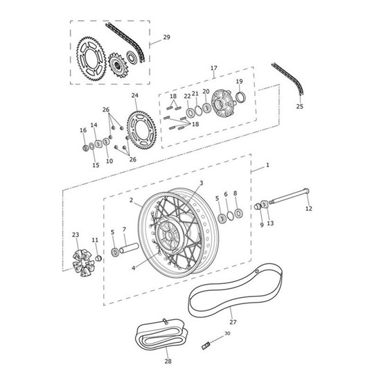 Bild von Chain & Sproket Kit, 102/41/17