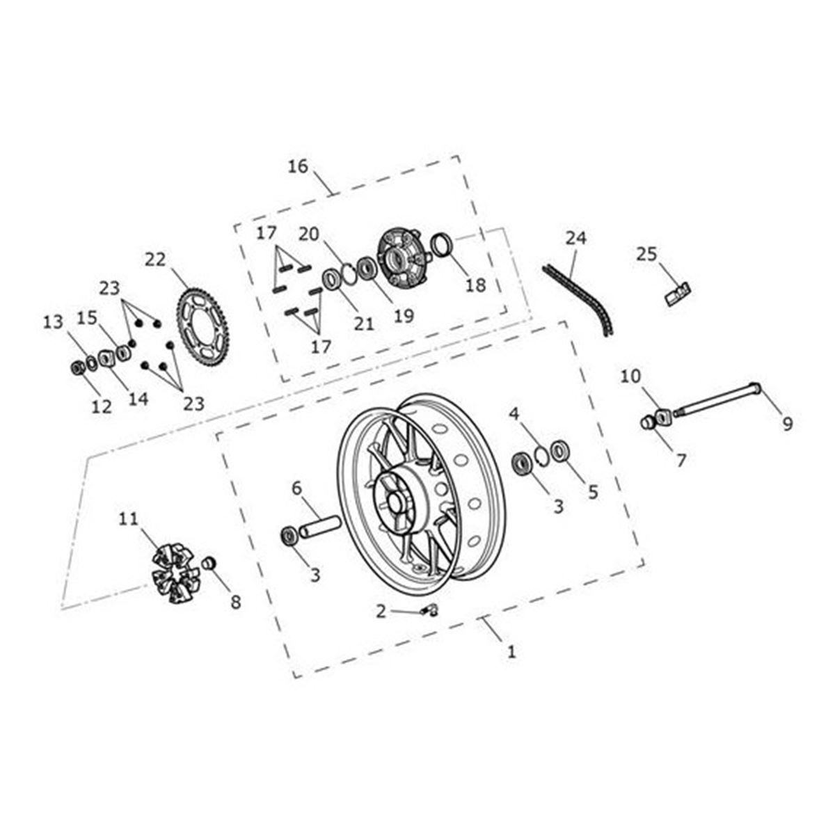 Bild von Chain, RK525ZXW, 102L