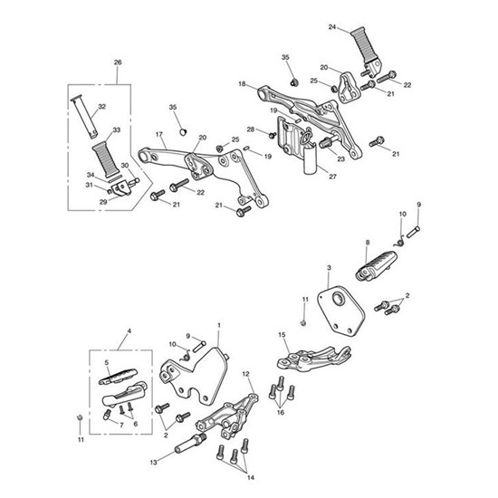 Bild von Circlip, Footrest