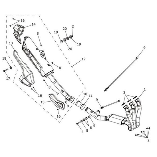 Bild von Clamp, Exhaust, Dia 50-55, Cap