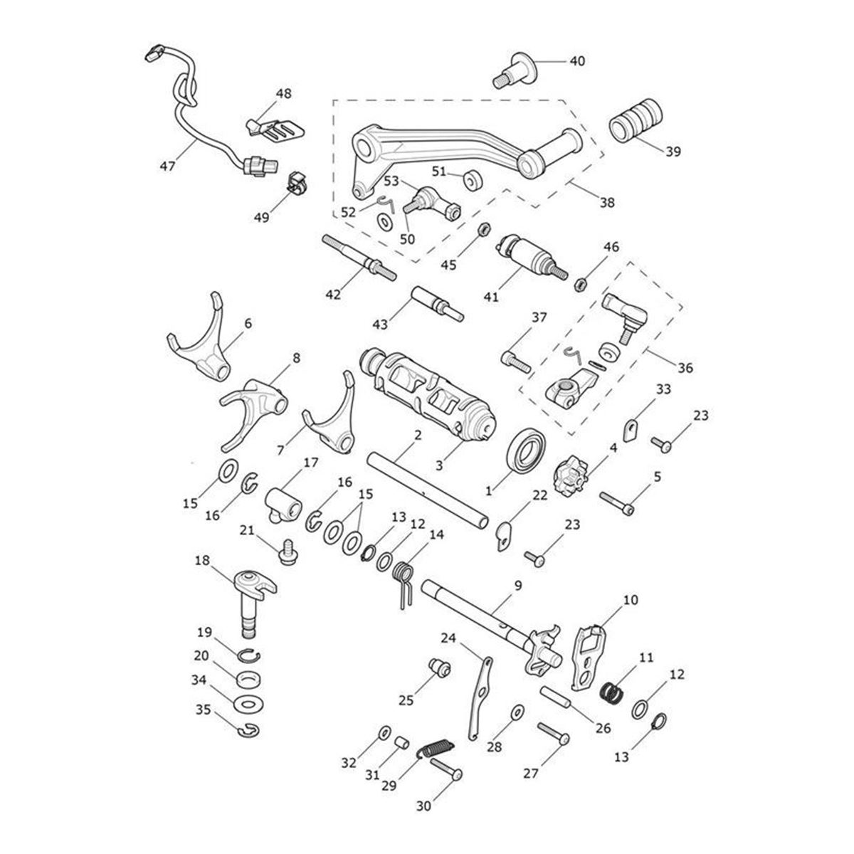 Bild von Clamp, Gearchange Assy