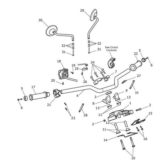 Bild von Clamp, Handlebar, Lower, RHS