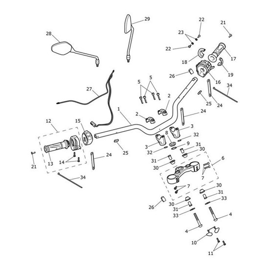 Bild von Clamp, Handlebar, Lower