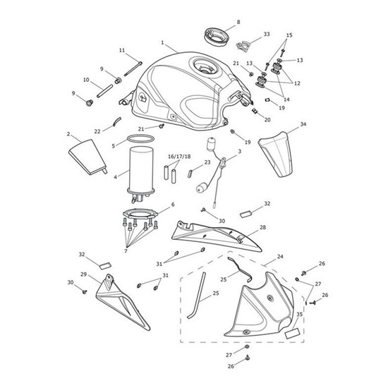 Bild von Clip, Baffle, Plastic