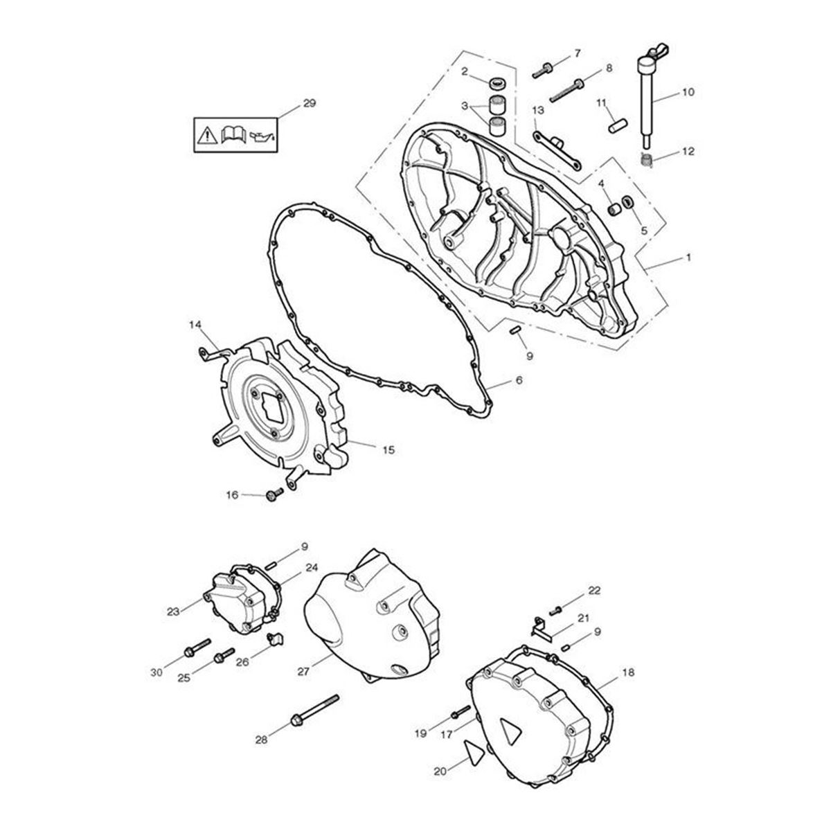 Bild von Clutch Cover Assembly, Black