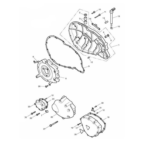 Bild von Clutch Cover Assy, Brushed & Chromate