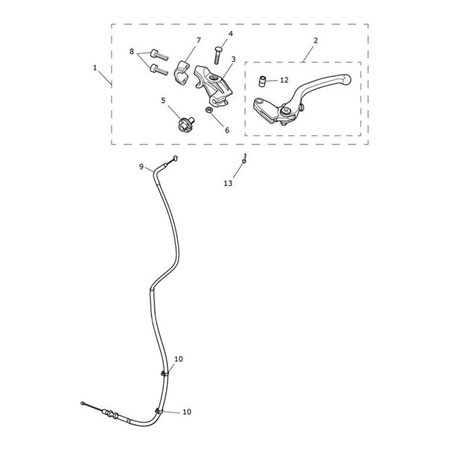 Bild von Clutch Lever, Adjustable