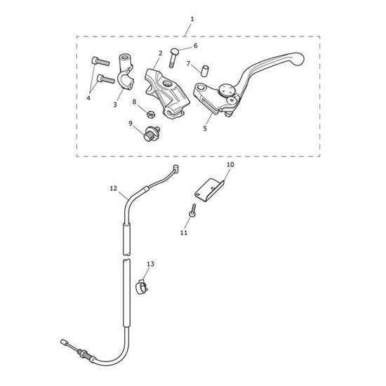 Bild von Clutch Lever, Adjustable