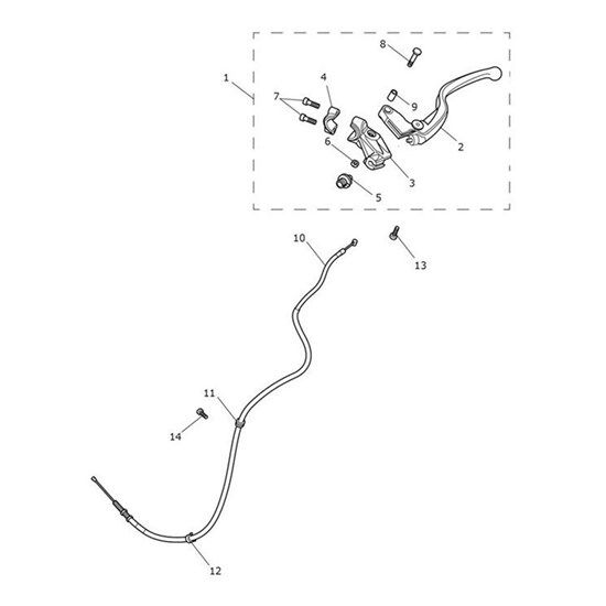 Bild von Clutch Lever Assembly, MCS