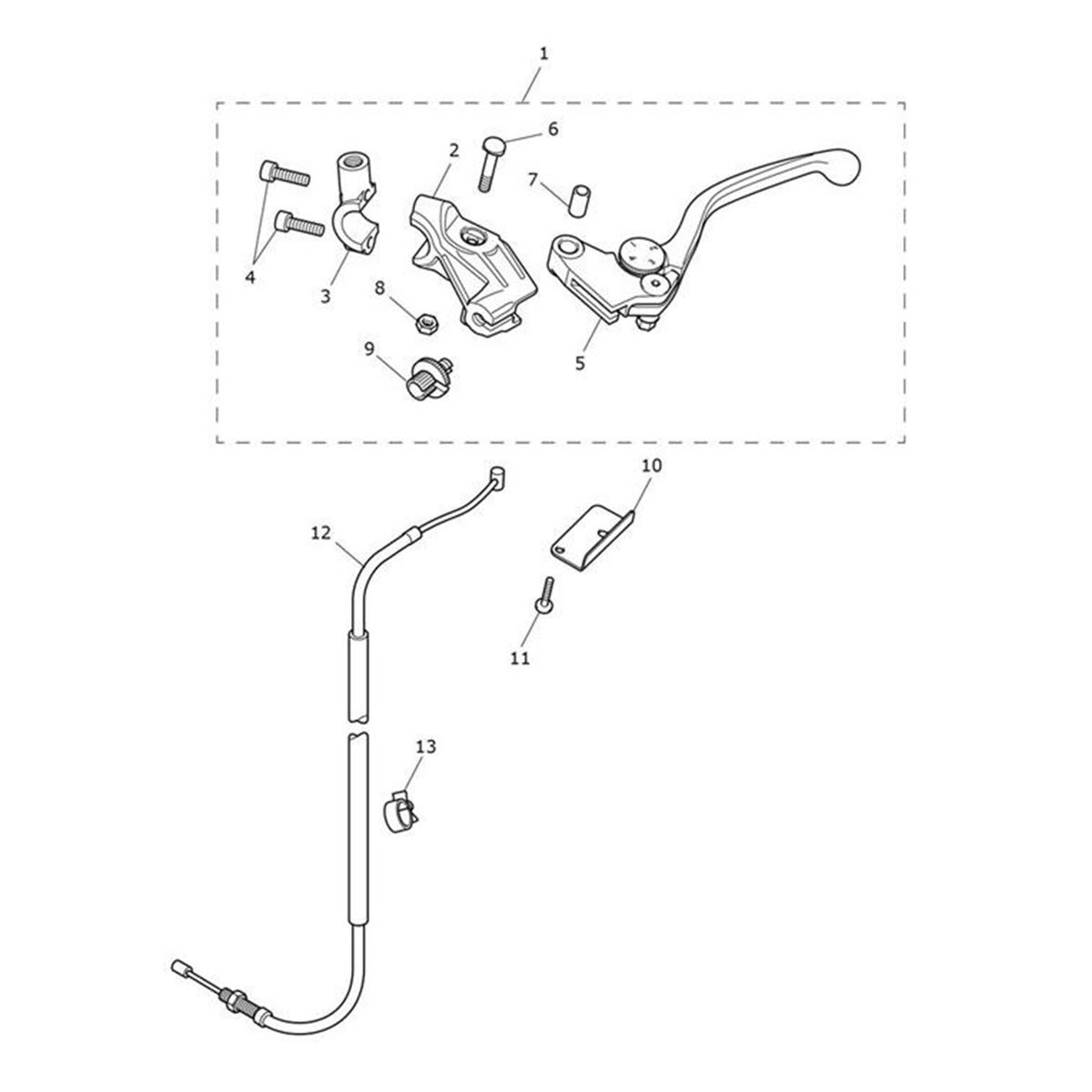 Bild von Clutch Lever Assy, Adj