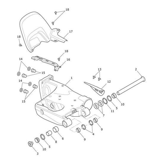 Bild von Conduit, Harness, Swingarm