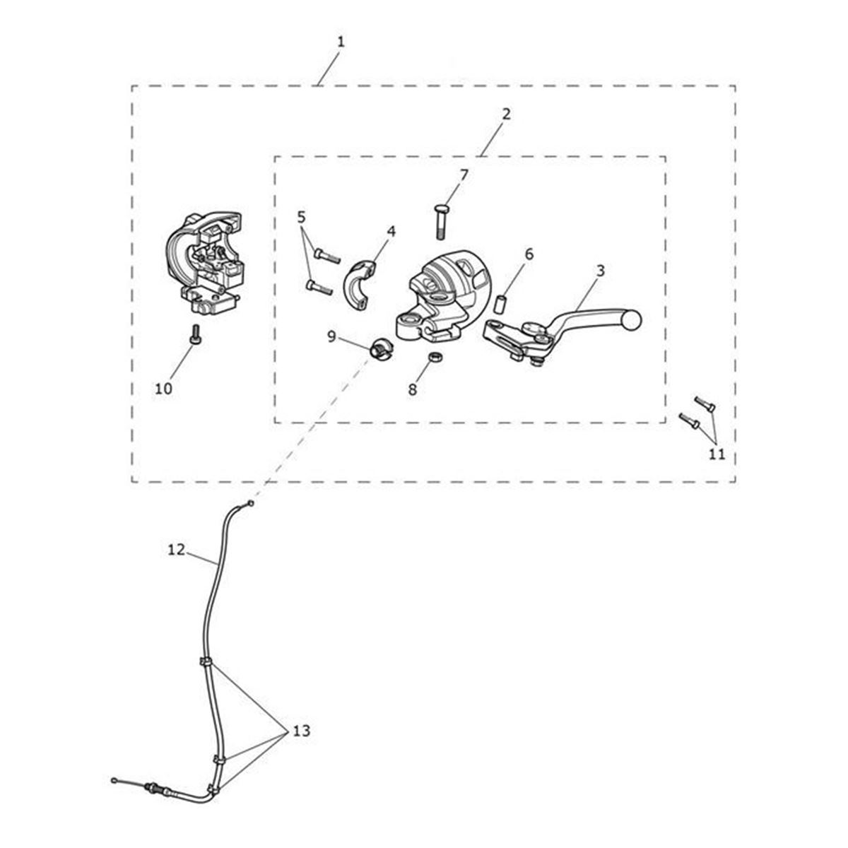 Bild von Controls Assy, LH, DRL, No Cruise
