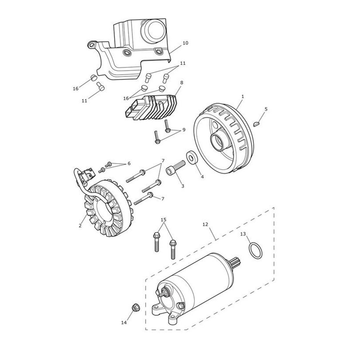 Bild von Cover, ABS & Regulator Rectifier