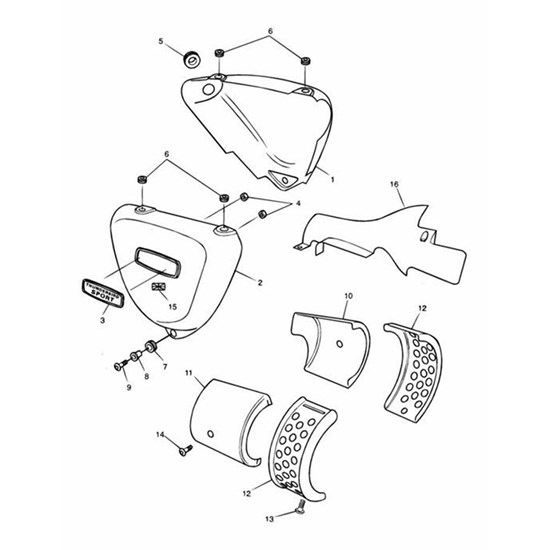 Bild von Cover, Airbox, Front, Chromed