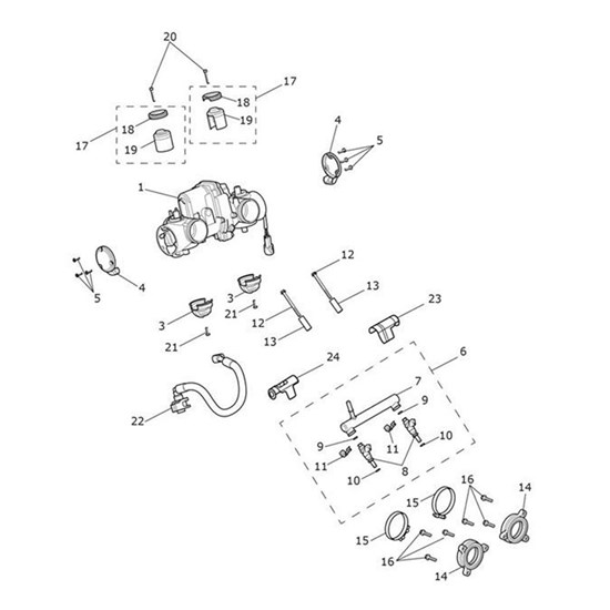 Bild von Cover, Fuel Rail, RH