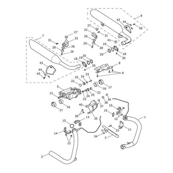 Bild von Cover, Heatshield, RH, Chrome