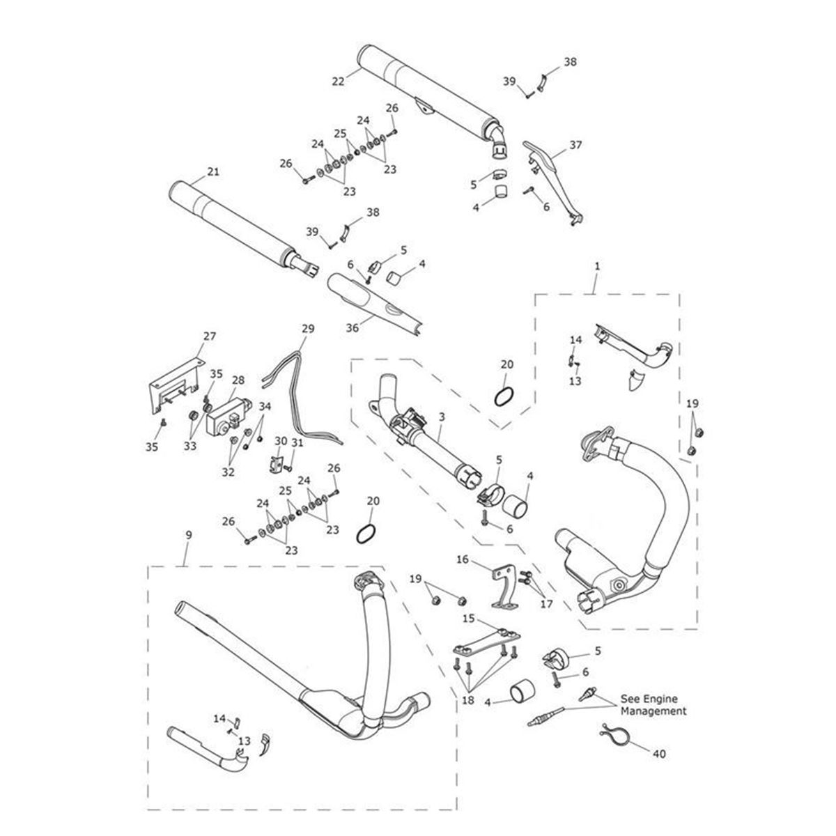 Bild von Cover, Link Pipes, LH, Round