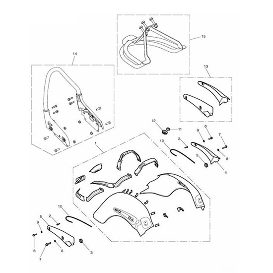 Bild von Cover, Mudguard Rear, LH