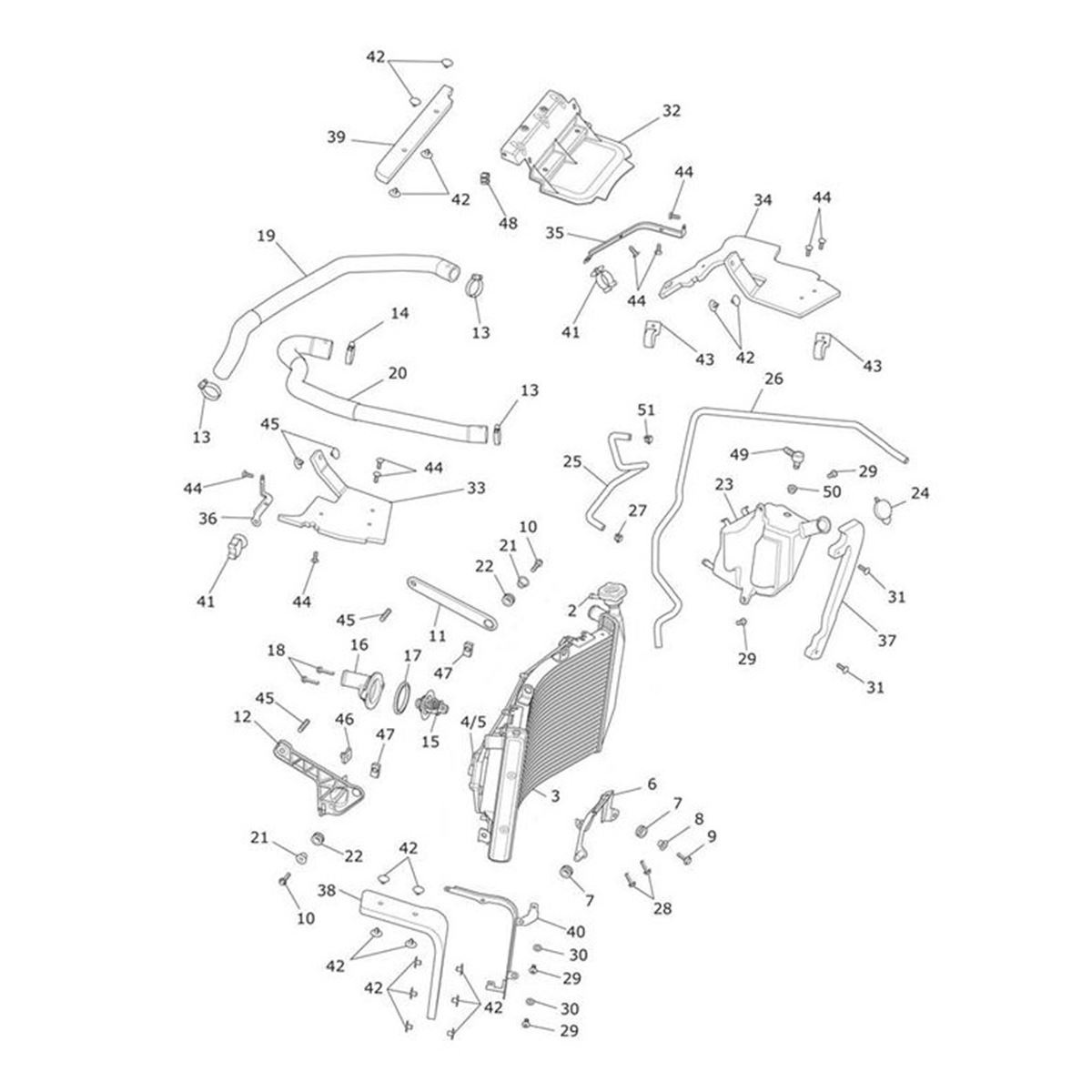 Bild von Cover Assy, Radiator, Centre