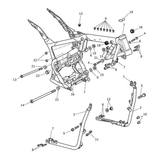 Bild von Cradle Assembly, LH, ED & Powder