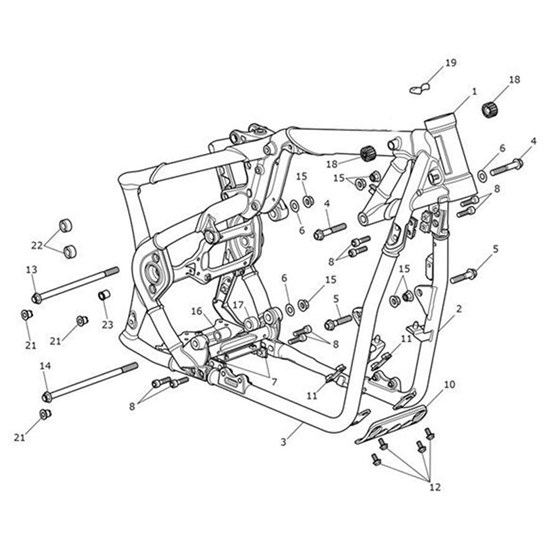 Bild von Cradle Assembly, LH, ED & Powder