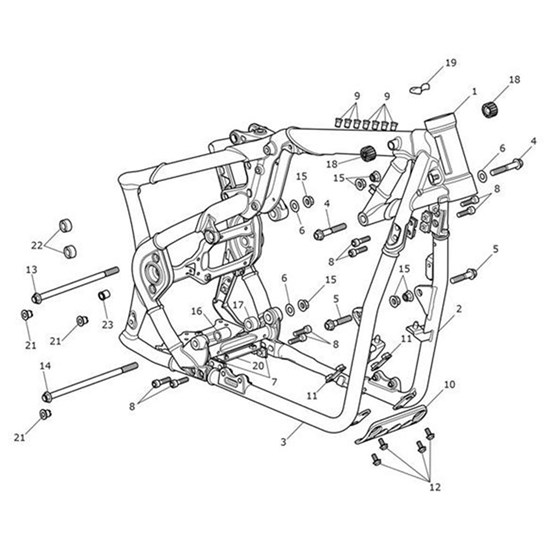 Bild von Cradle Assy, LH, ED & Powder