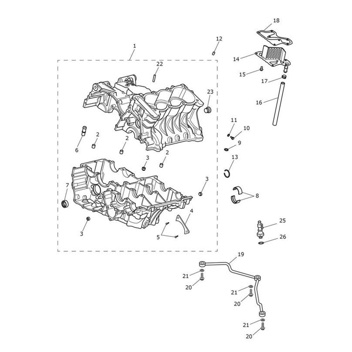 Bild von Crankcase Assembly, Spares