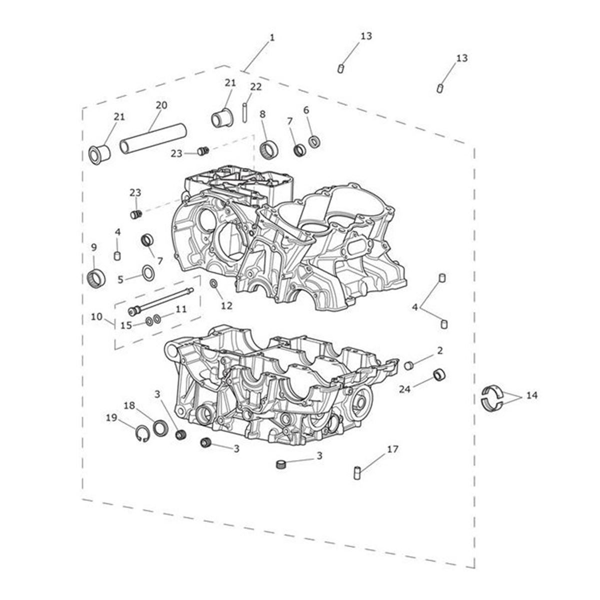 Bild von Crankcase Assembly, Spares