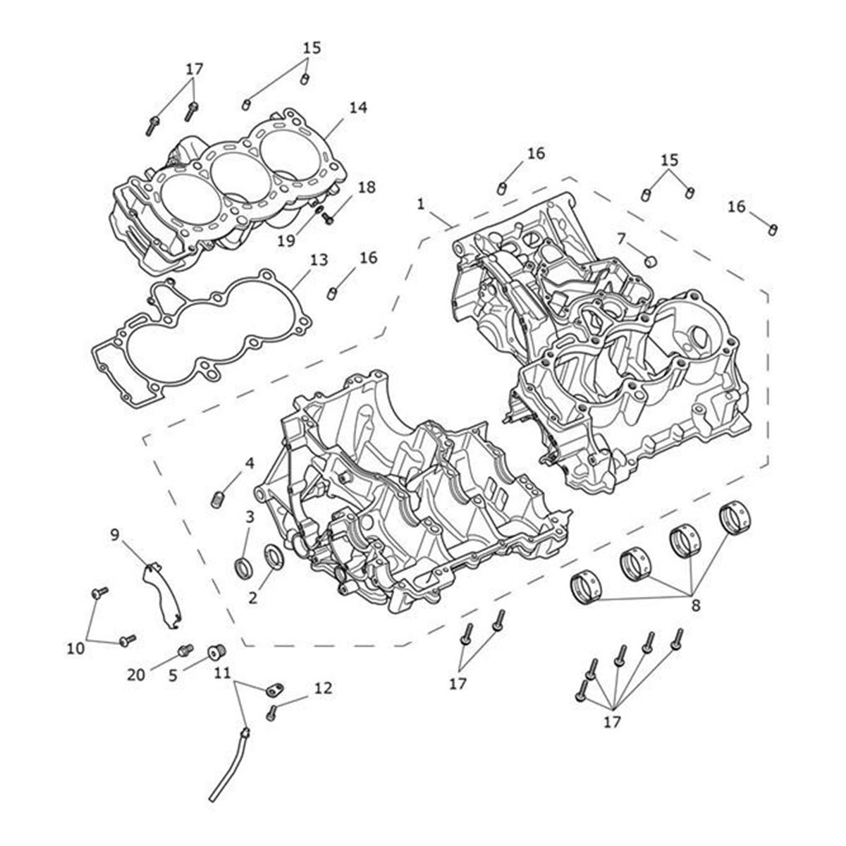 Bild von Crankcase Assembly, Spares