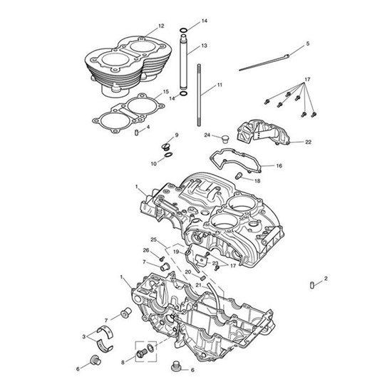 Bild von Crankcase Assy, Black