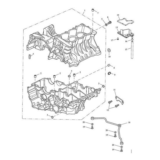 Bild von Crankcase Assy, Spares, Pntd