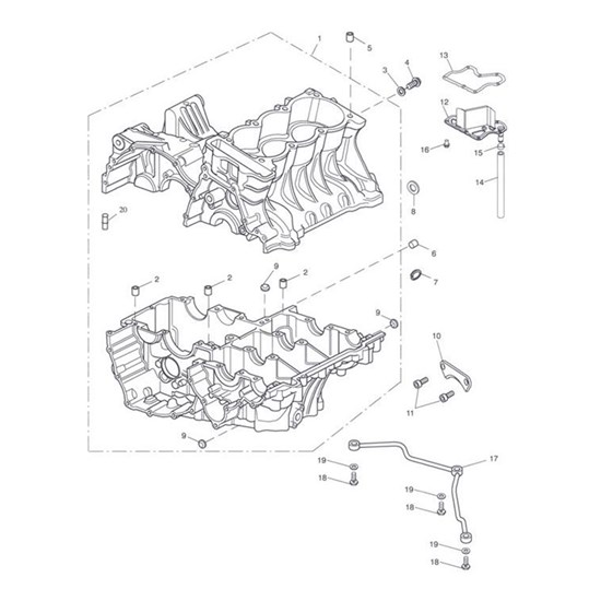 Bild von Crankcase Assy, Spares