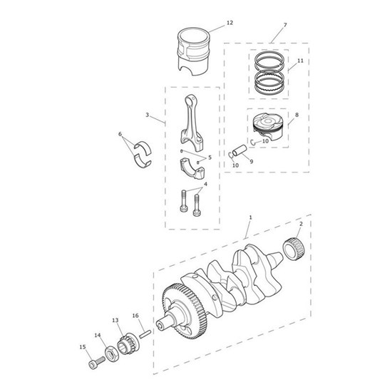 Bild von Crankshaft Assy