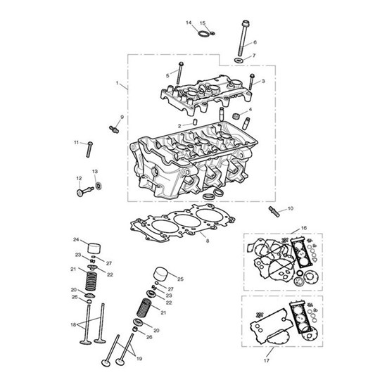 Bild von Cyl Head & Buckets, Raw, Spares