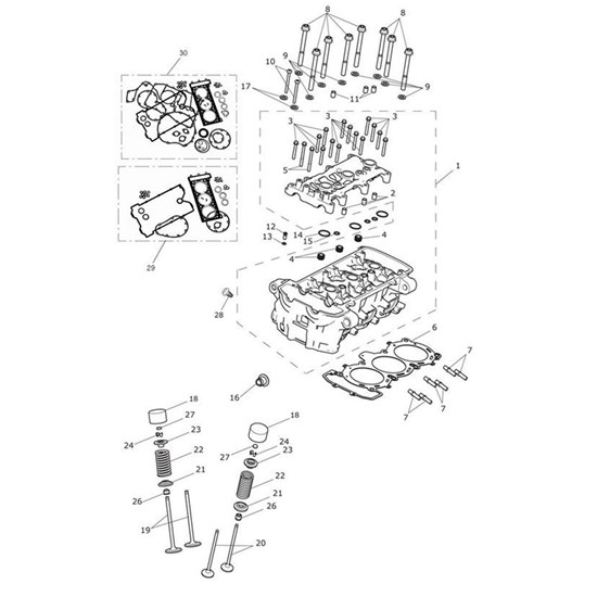 Bild von Cylinder Head, Machined, SAI