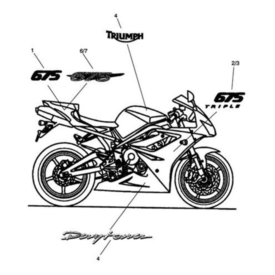 Bild von Decal, Fairing Lower, LH