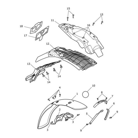 Bild von Decal, Front Mudguard