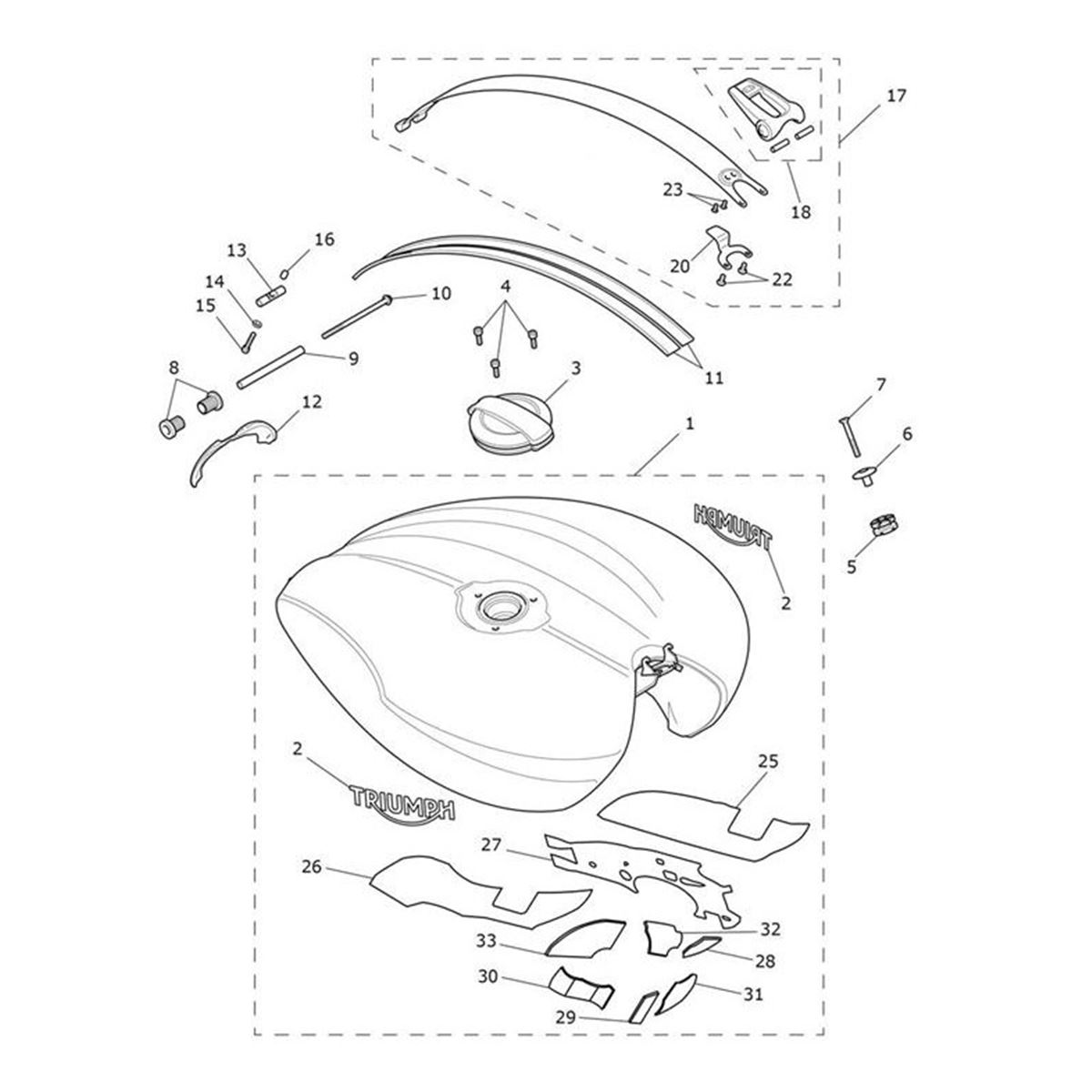 Bild von Decal, Fuel Tank, Black