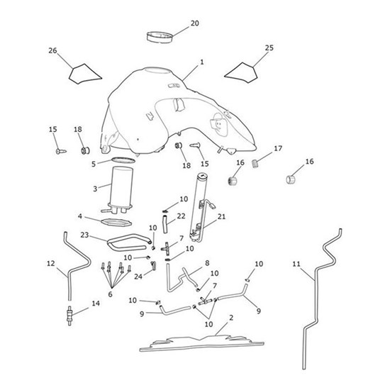 Bild von Decal, Fuel Tank, LH