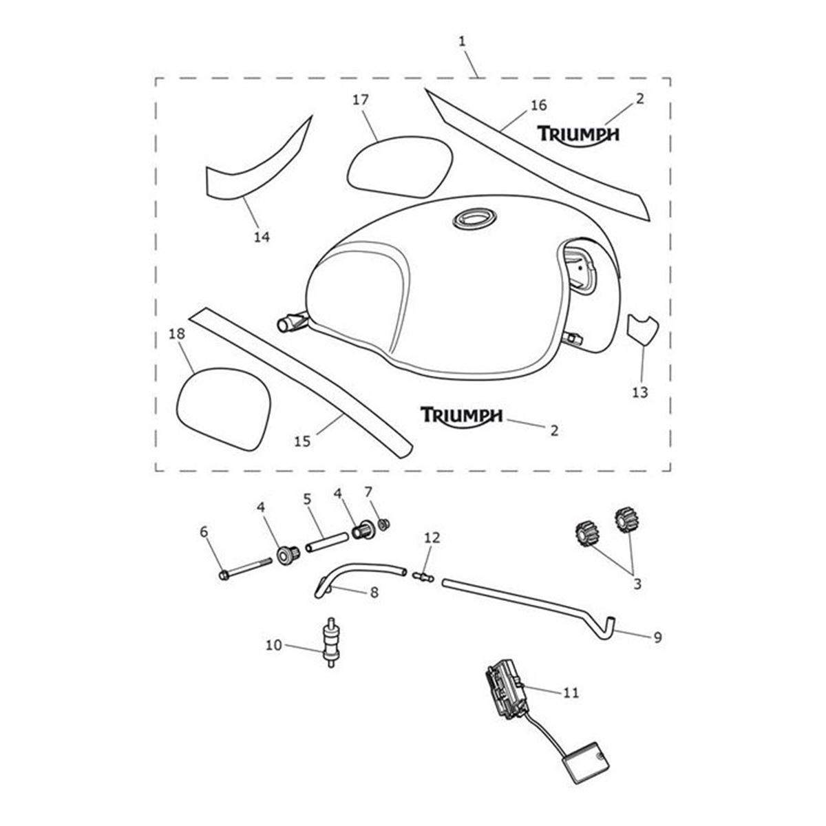 Bild von Decal, Fuel Tank, LHS