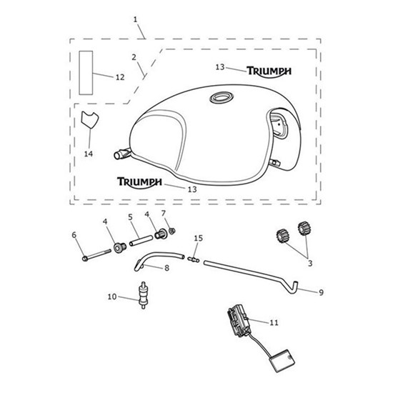 Bild von Decal, Fuel Tank, RH