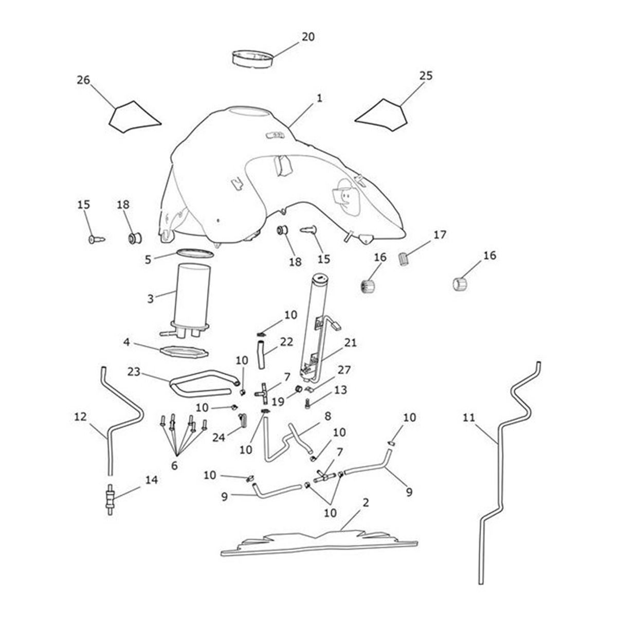 Bild von Decal, Fuel Tank, RH