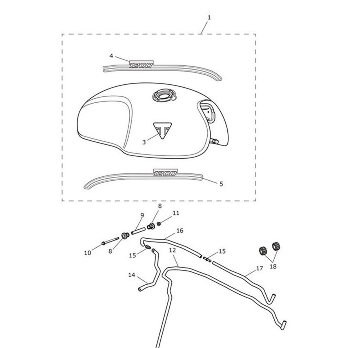 Bild von Decal, Fuel Tank, RH