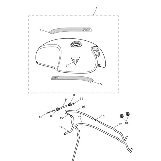 Bild von Decal, Fuel Tank, RH