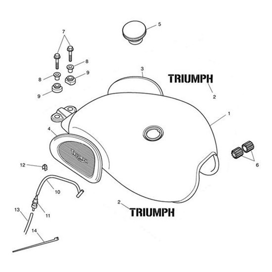 Bild von Decal, Fuel Tank, Side