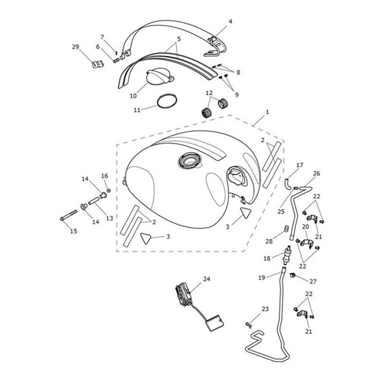 Bild von Decal, Fuel Tank