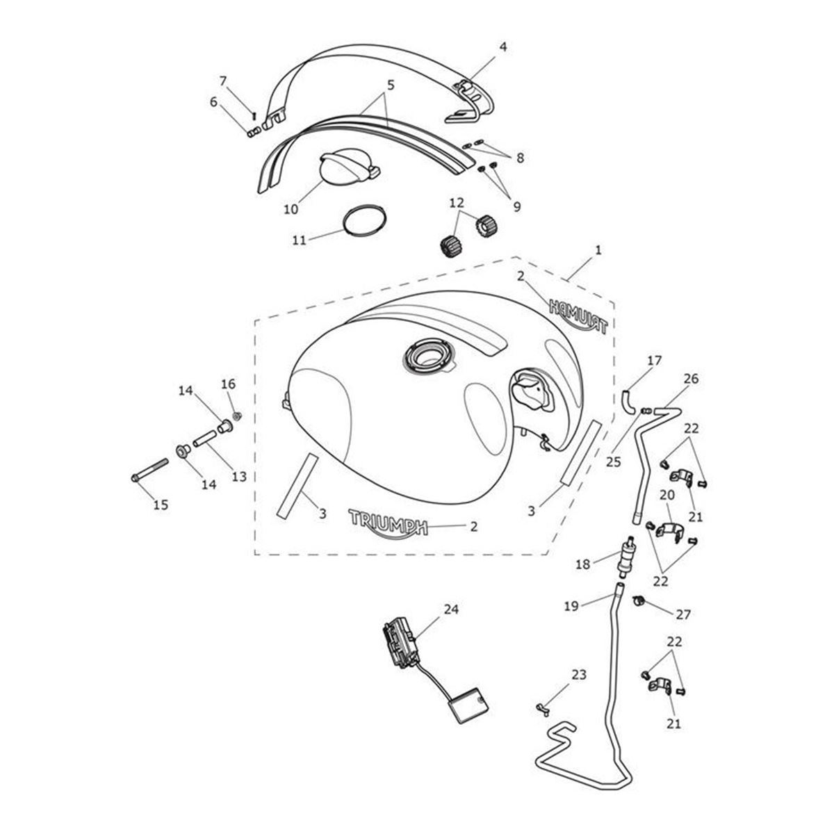 Bild von Decal, Fuel Tank